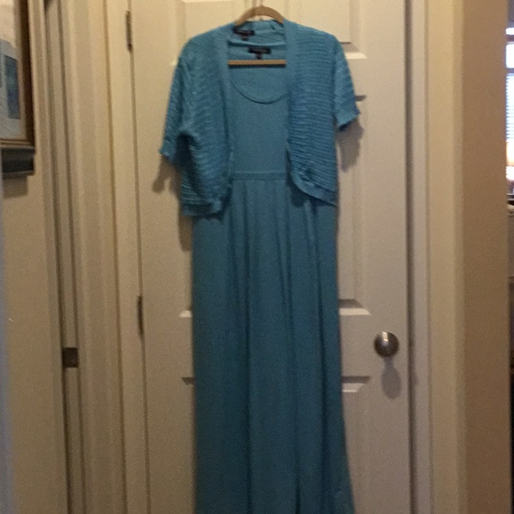Maxi dress with bolero